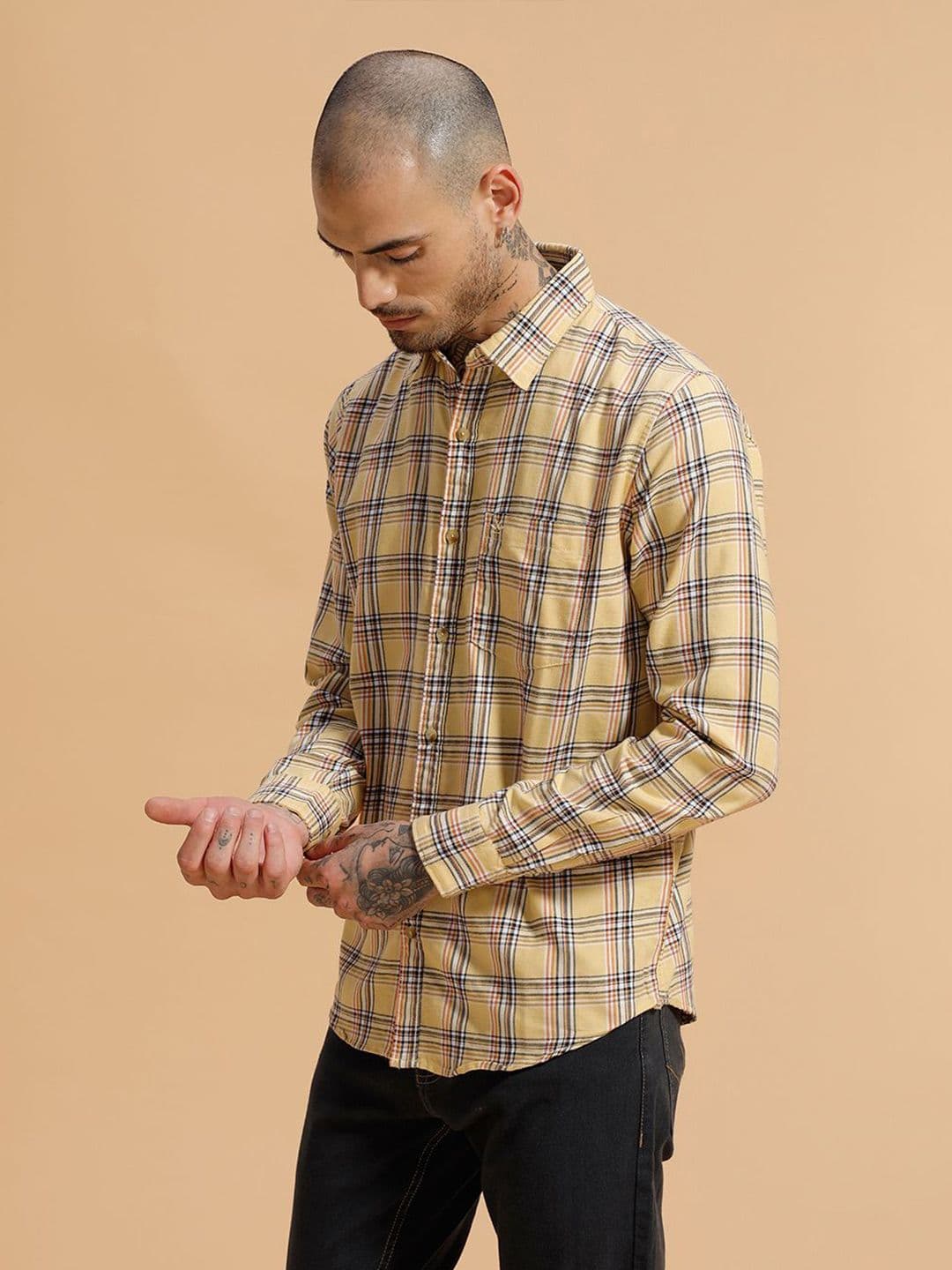 WROGN Comfort Tartan Checks Checked Casual Shirt thumbnail 6