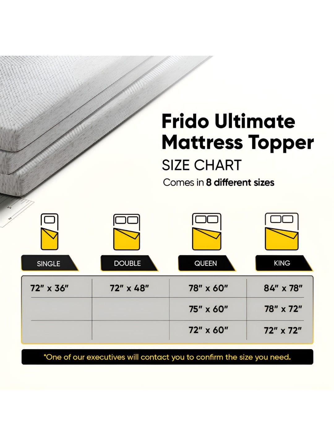 Frido Grey 2" Padding King Mattress thumbnail 5
