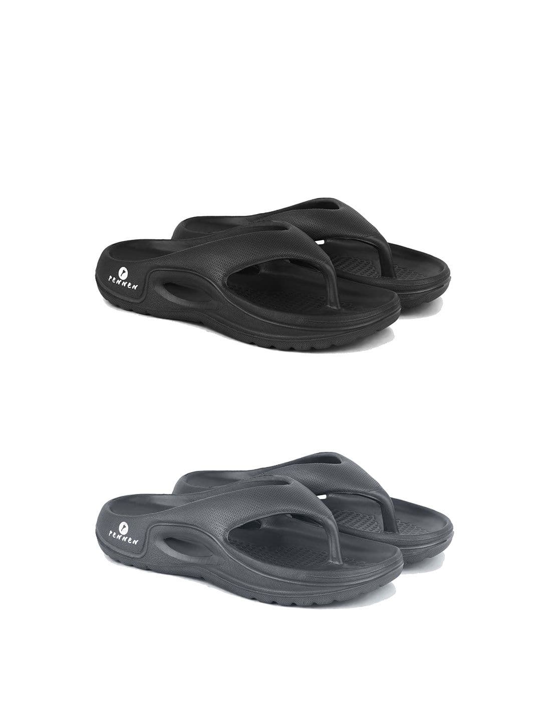 PENNEN Pack Of 2 Self Design Thong Flip-Flops - view 1