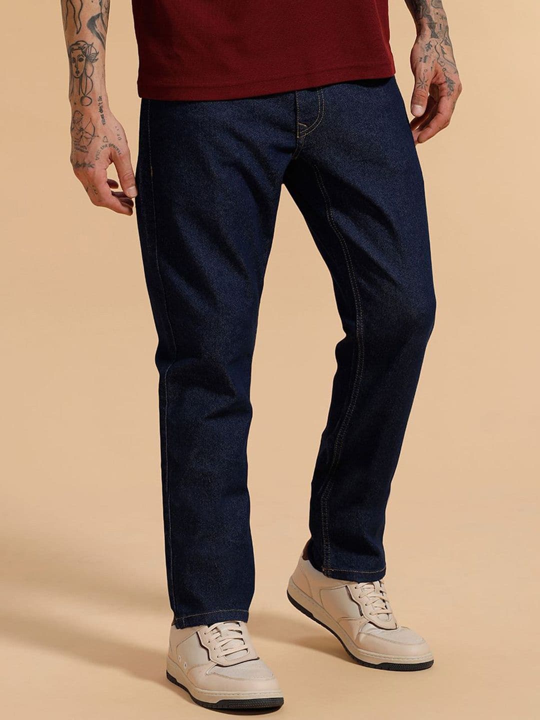 WROGN Men Comfort Slim Fit Mid-Rise Jeans thumbnail 3