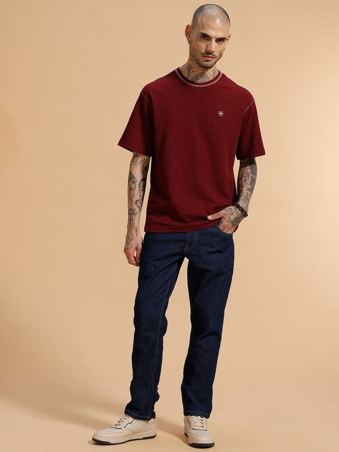 WROGN Men Comfort Slim Fit Mid-Rise Jeans thumbnail 6