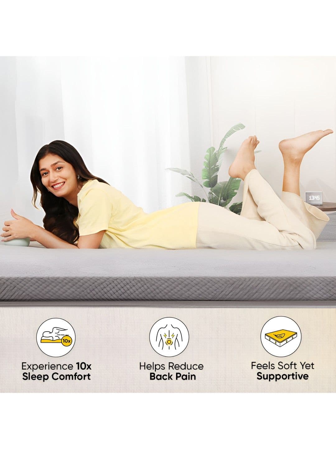 Frido Grey 2" Padding King Mattress thumbnail 4