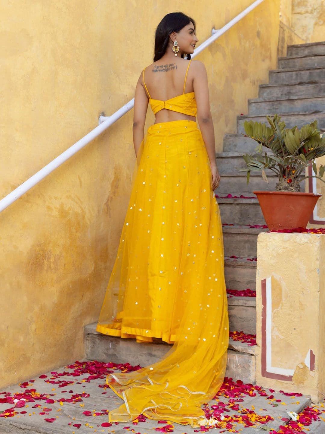 DEASHA INDIA Embroidered Ready to Wear Lehenga & Blouse With Dupatta thumbnail 5