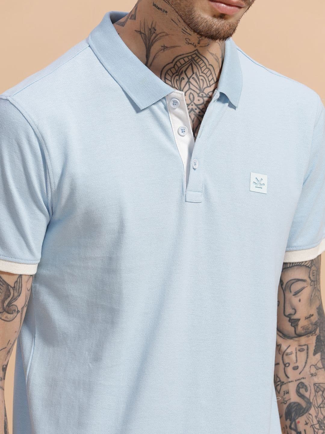 WROGN Men Polo Collar Slim Fit T-shirt thumbnail 4
