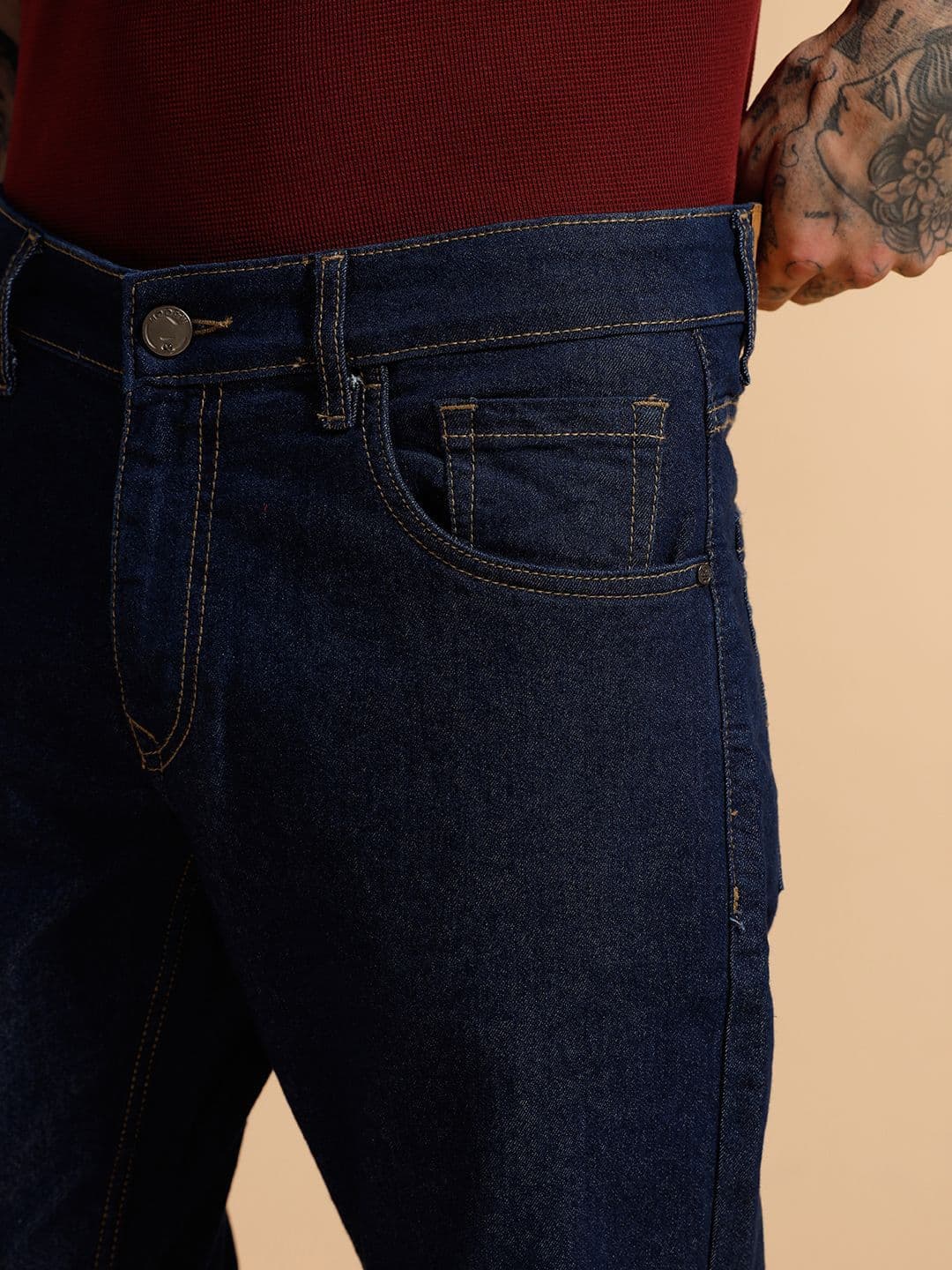 WROGN Men Comfort Slim Fit Mid-Rise Jeans thumbnail 2