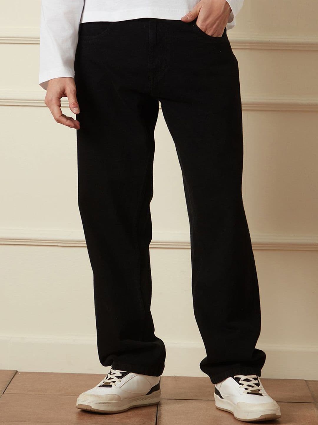 WROGN Men Pure Cotton Relaxed Fit Mid-Rise Jeans - view 1