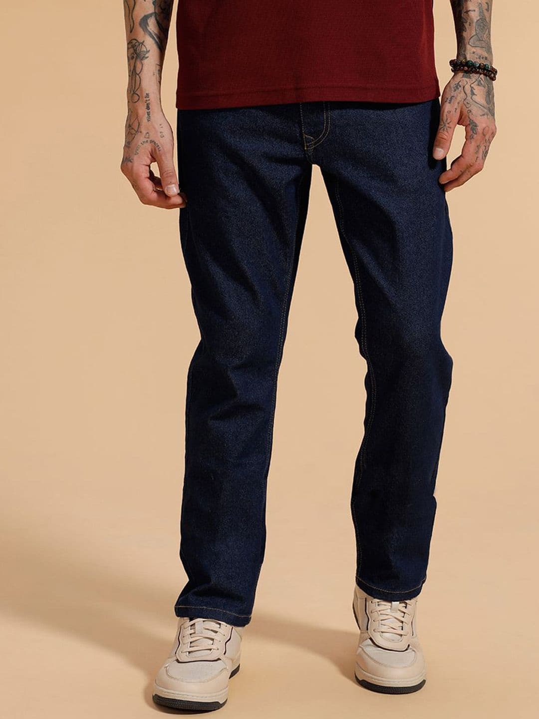 WROGN Men Comfort Slim Fit Mid-Rise Jeans - view 1