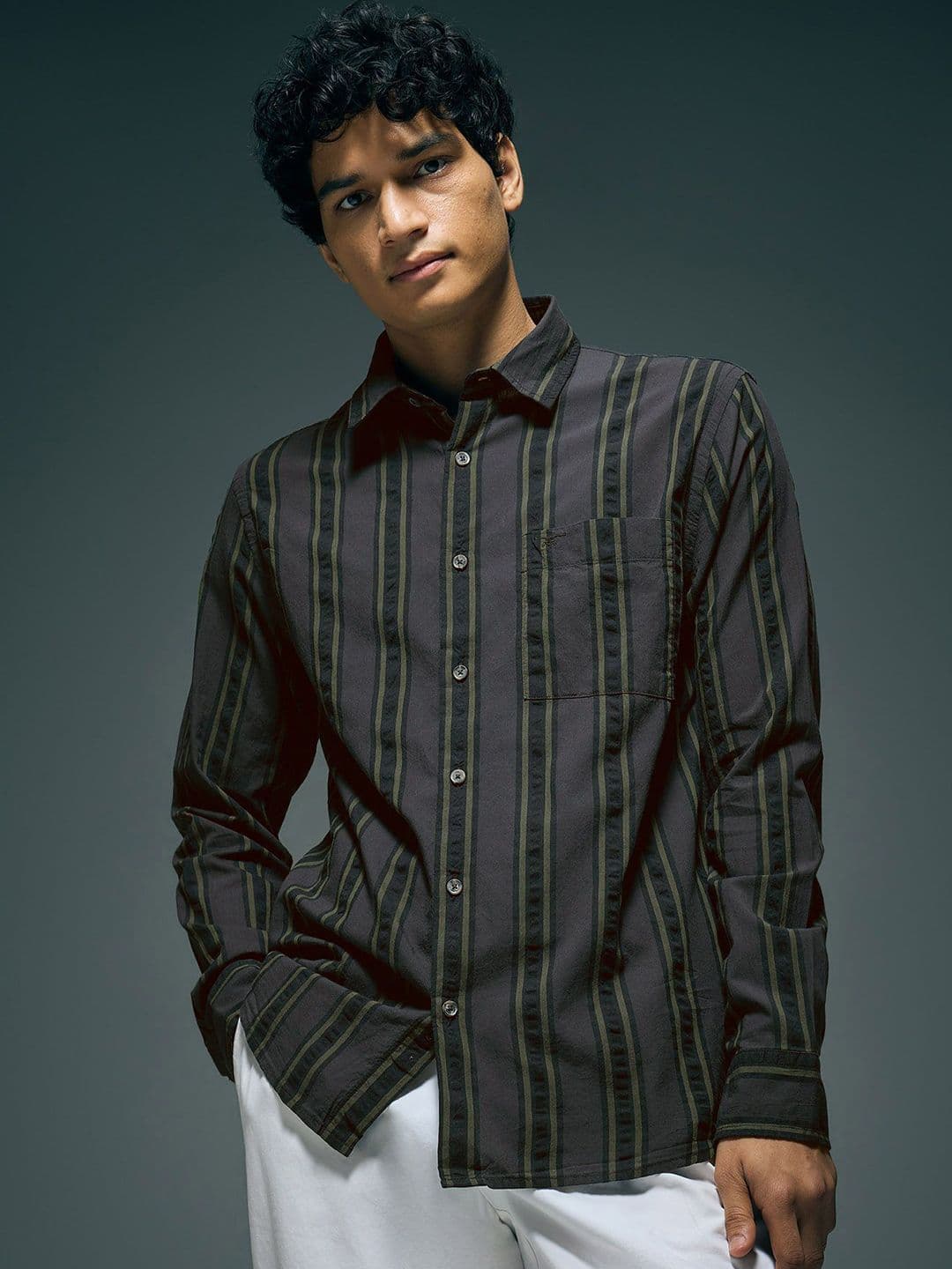 Flying Machine Men Classic Striped Casual Shirt - view 1