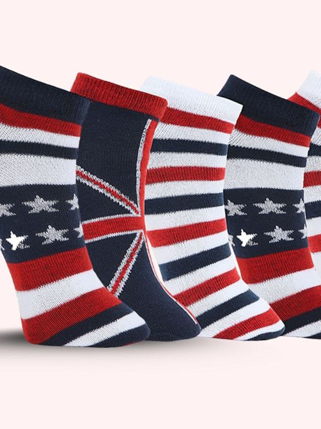 MJE Pack Of 5 Patterned Ankle Length Socks thumbnail 7