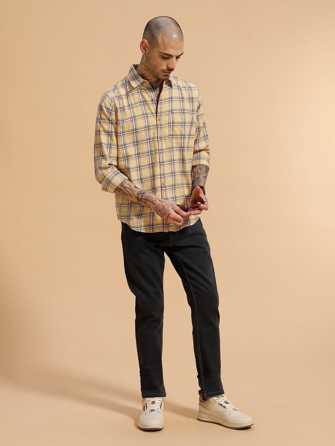 WROGN Comfort Tartan Checks Checked Casual Shirt thumbnail 2
