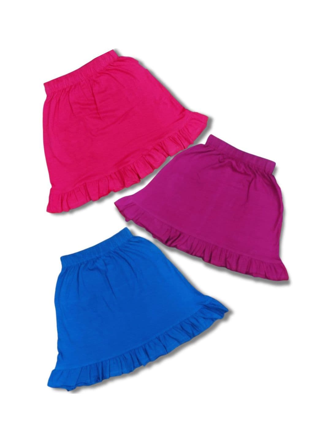 Seyor 3Pcs Infant Girls Self Design Pure Cotton Flared Maxi Skirt thumbnail 4