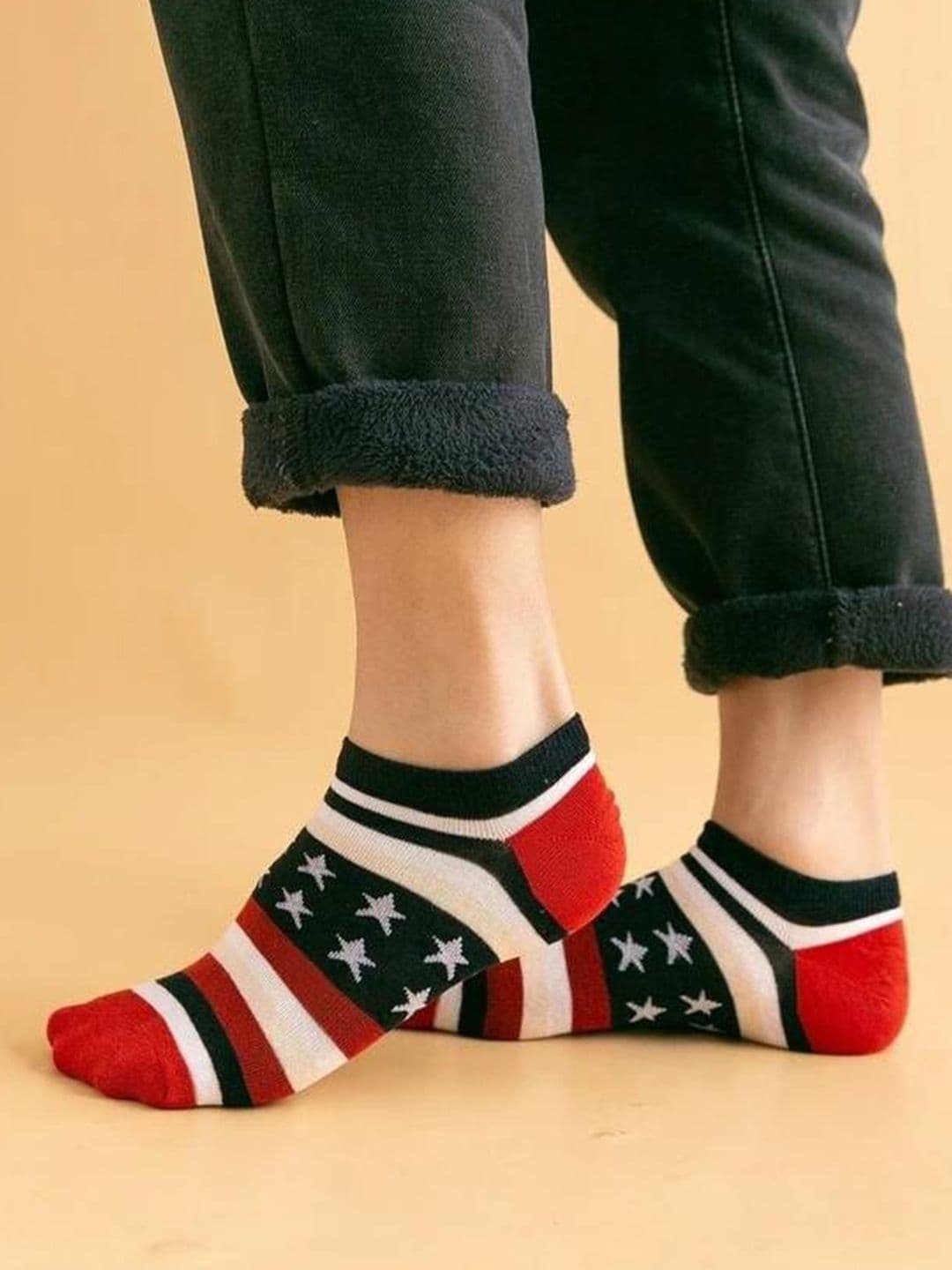 MJE Pack Of 5 Patterned Ankle Length Socks thumbnail 2