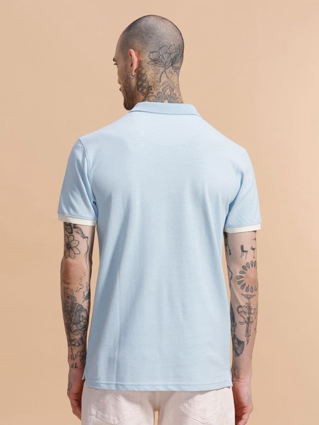 WROGN Men Polo Collar Slim Fit T-shirt thumbnail 3