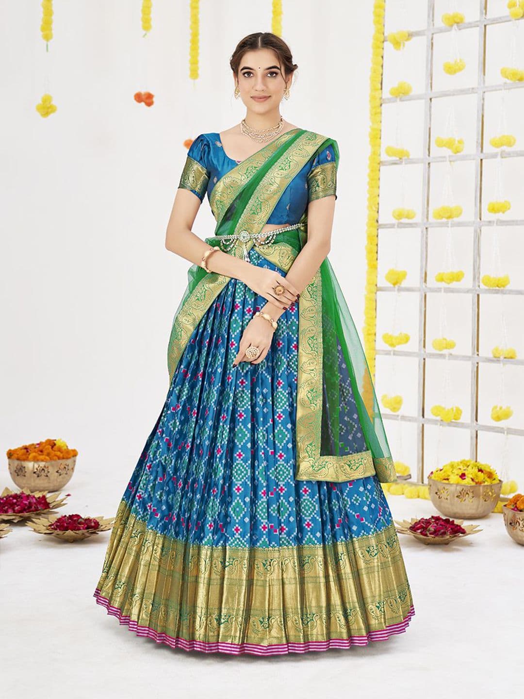 SHOPGARB Women Semi-Stitched Lehenga & Blouse & Dupatta - view 1