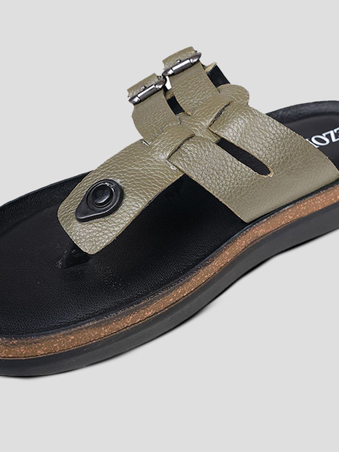 EZOK Men Leather Comfort Durable Sandals thumbnail 3