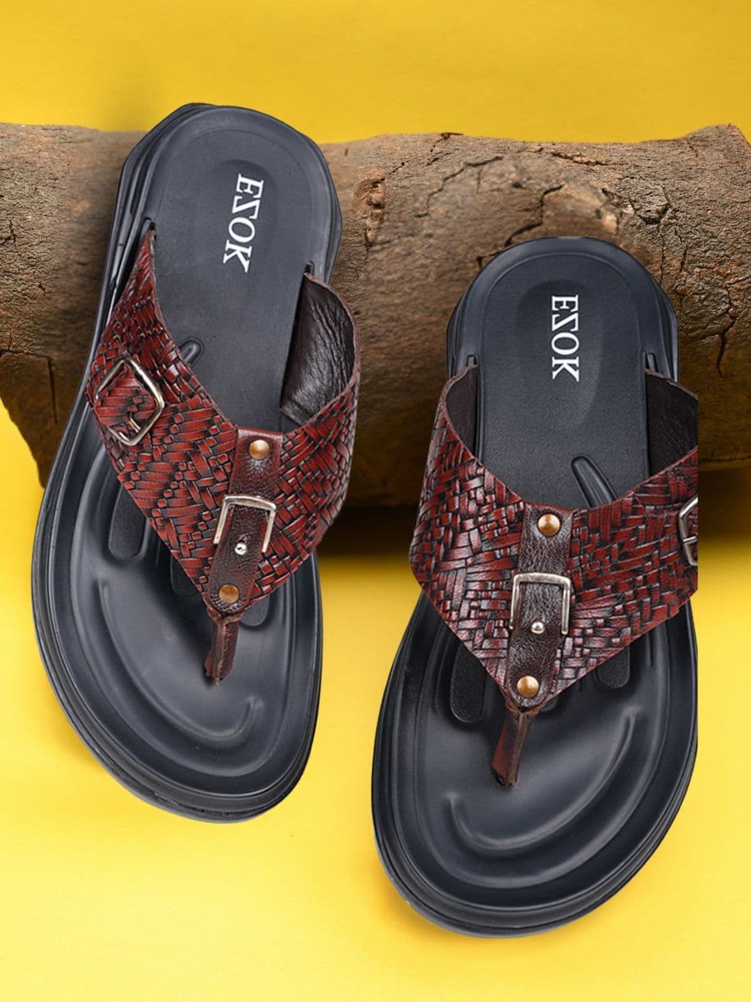 EZOK Men Leather Comfort Sandals - view 1