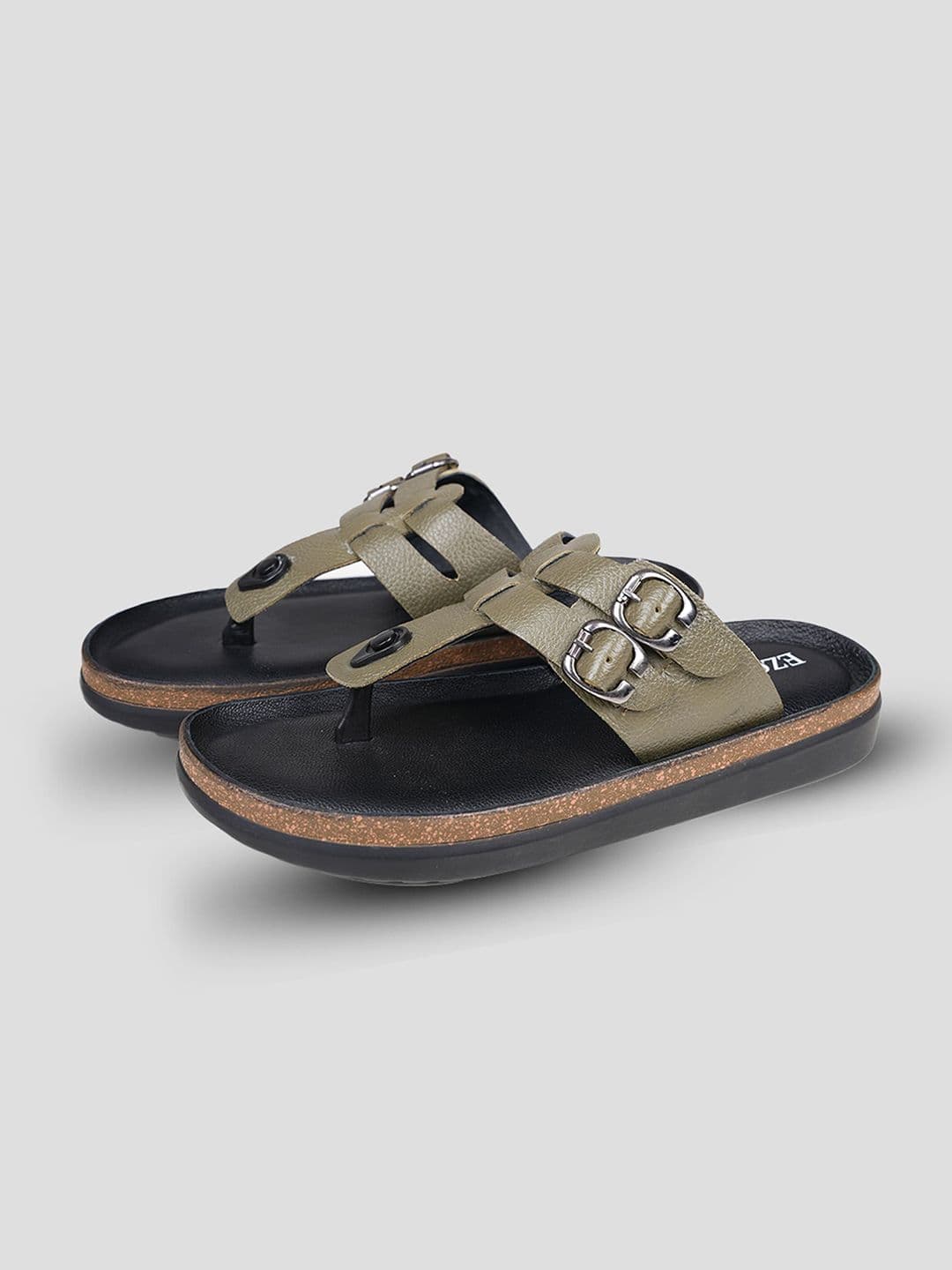 EZOK Men Leather Comfort Durable Sandals thumbnail 5