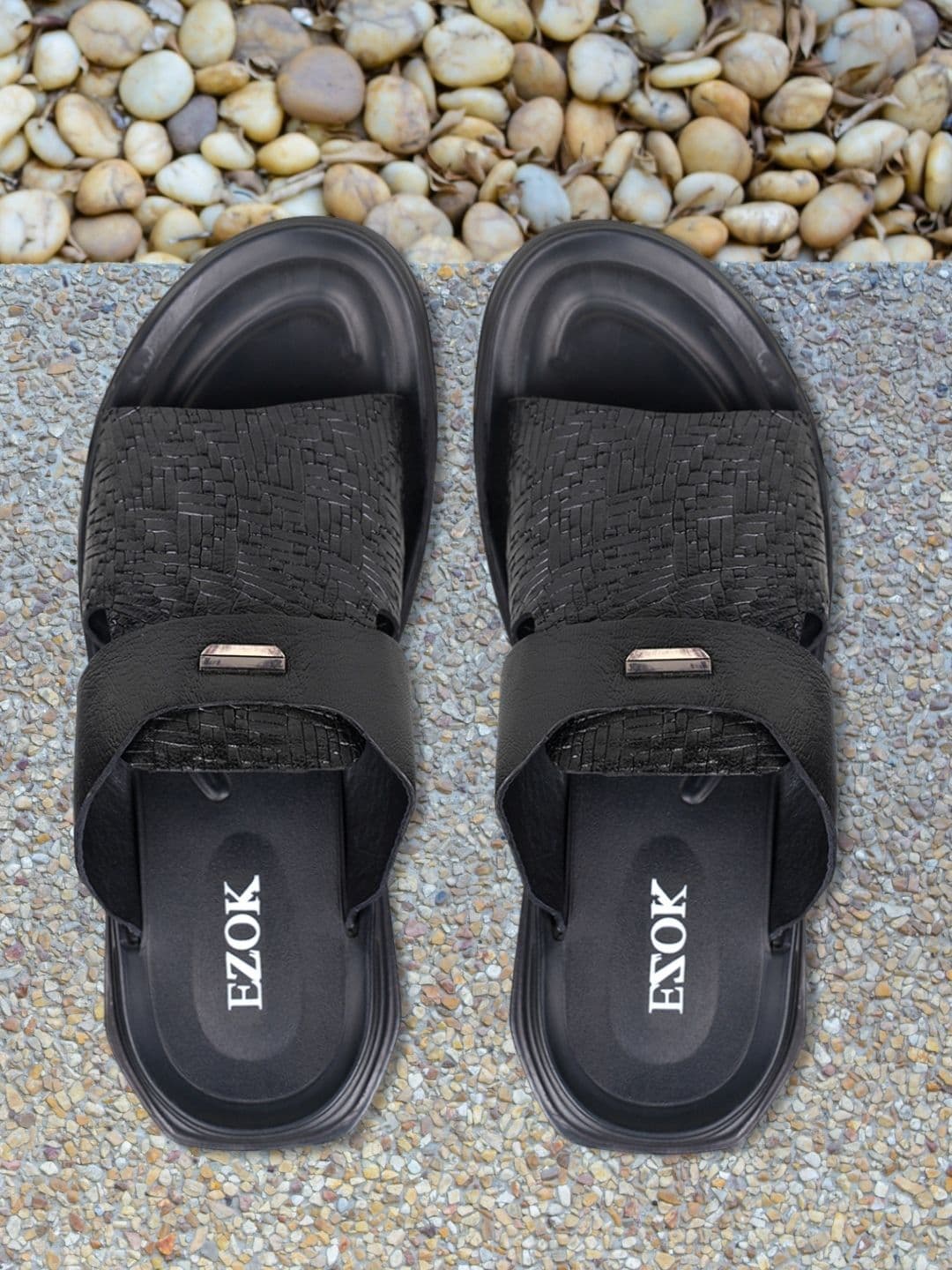 EZOK Men Leather Comfort Sandals - view 1