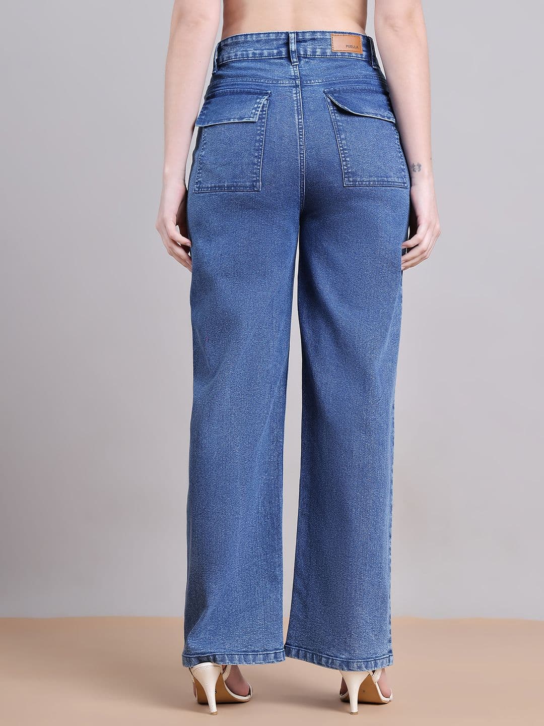 PUELLA Women Straight Fit High-Rise Stretchable Jeans thumbnail 3