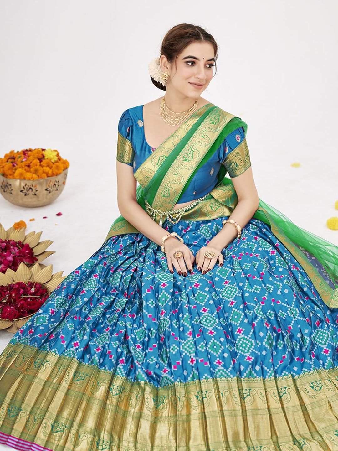 SHOPGARB Women Semi-Stitched Lehenga & Blouse & Dupatta thumbnail 5