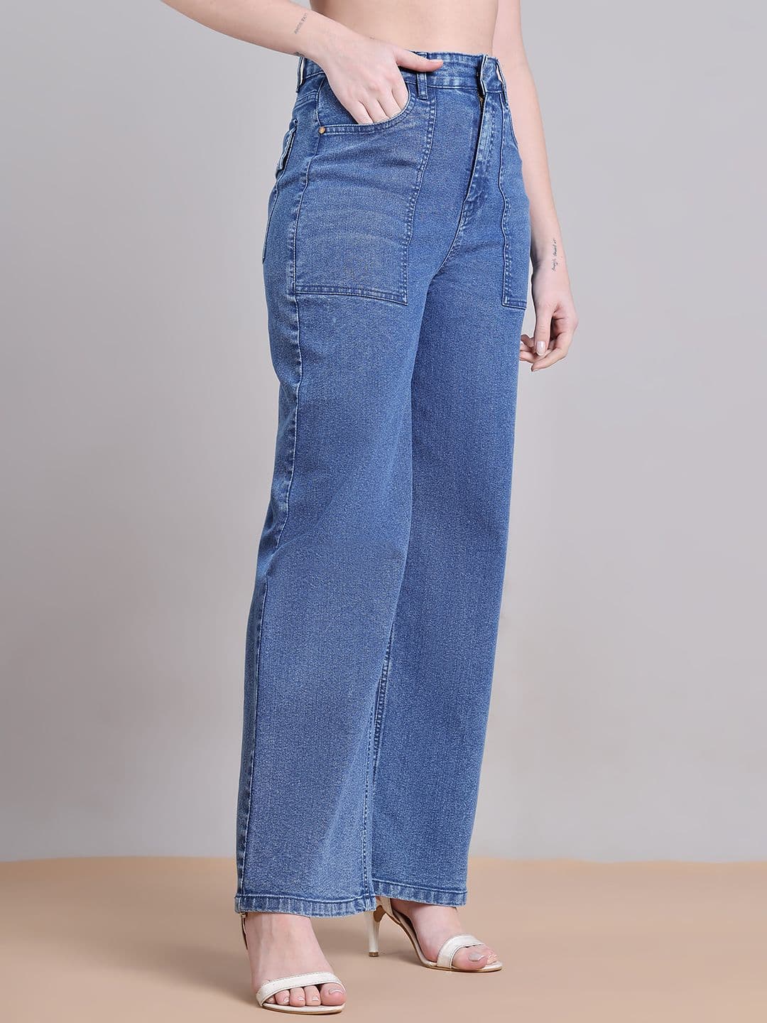 PUELLA Women Straight Fit High-Rise Stretchable Jeans thumbnail 5