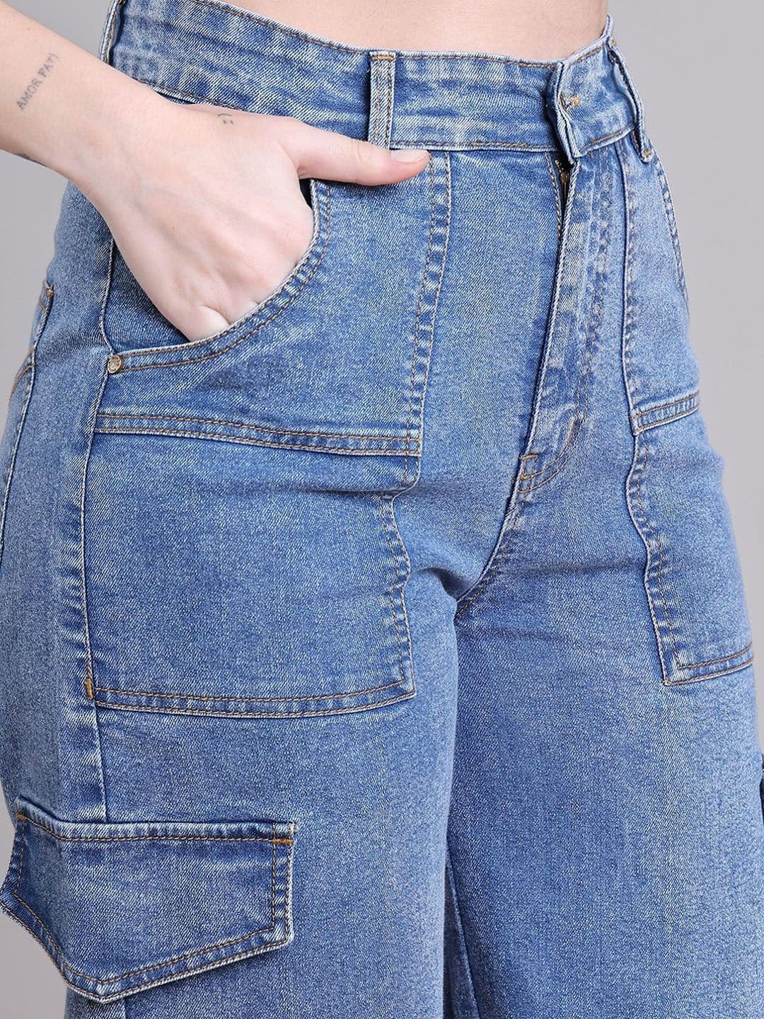 PUELLA Women Straight Fit High-Rise Light Fade Jeans thumbnail 7