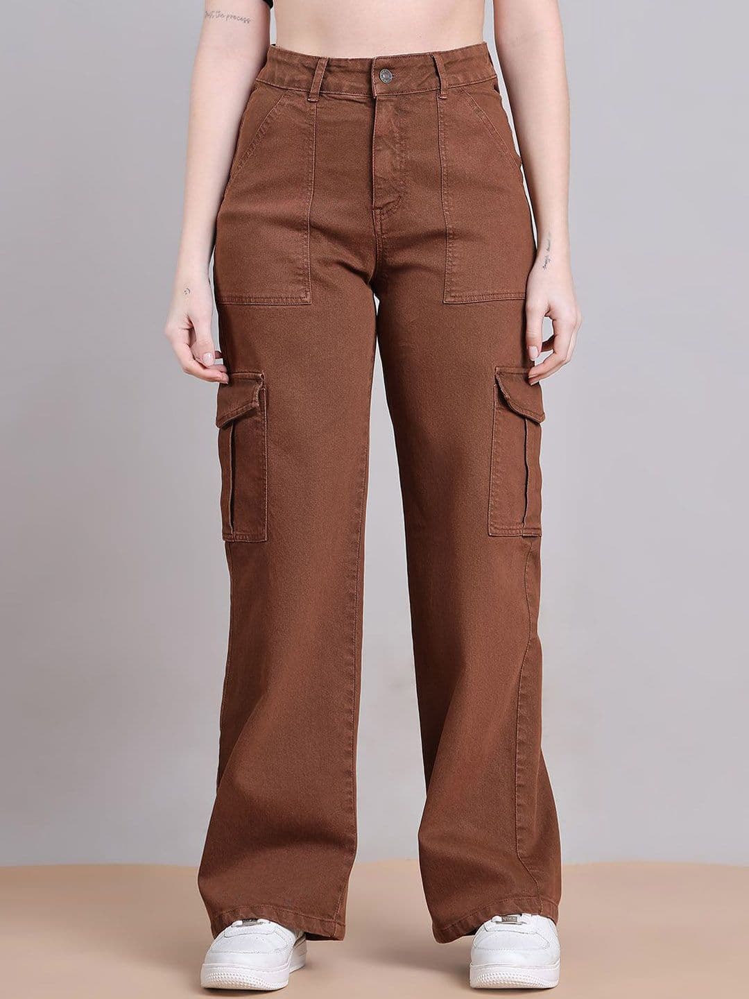 PUELLA Women Straight Fit High-Rise Cargo Jeans - view 1