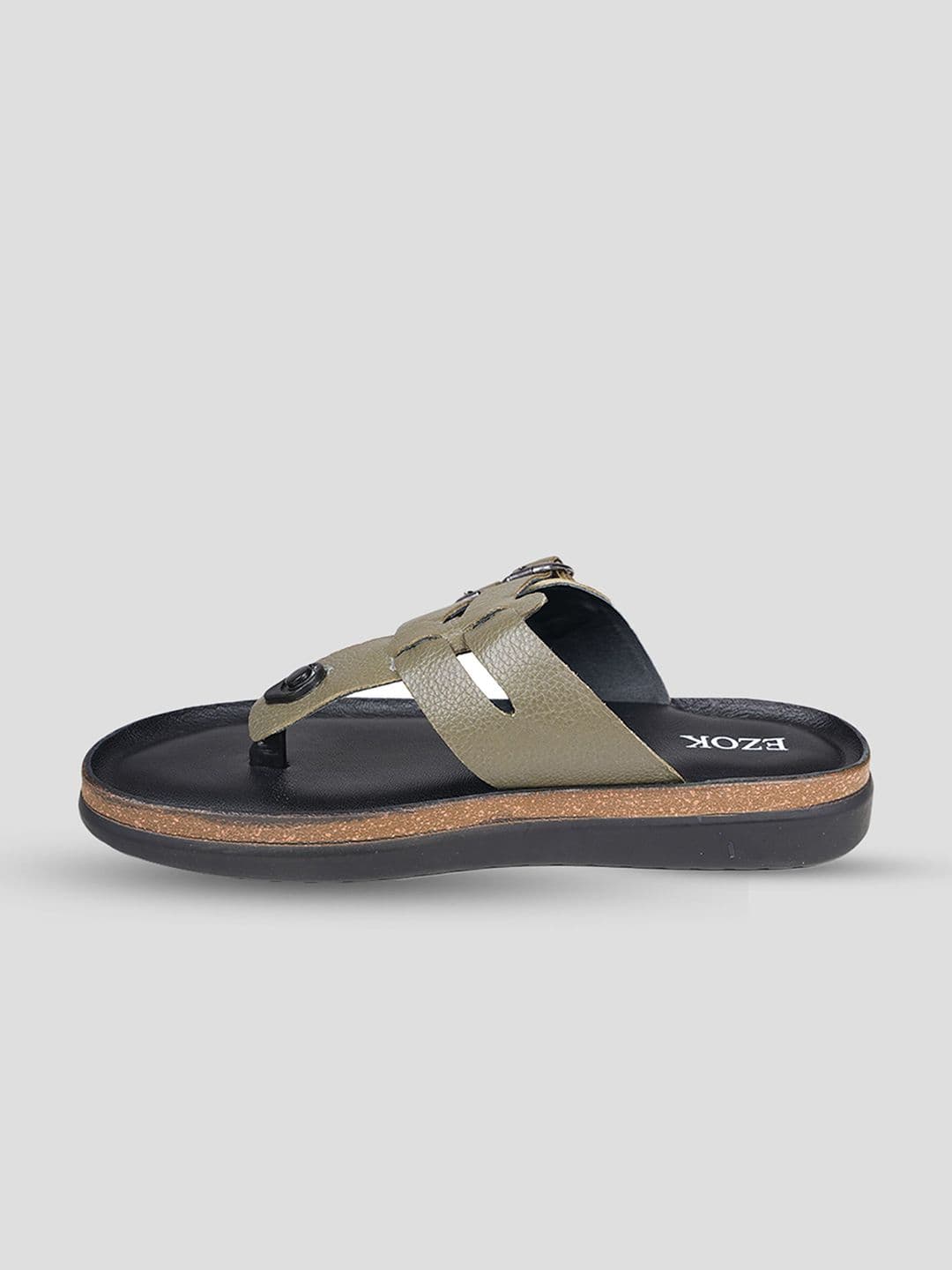 EZOK Men Leather Comfort Durable Sandals thumbnail 2