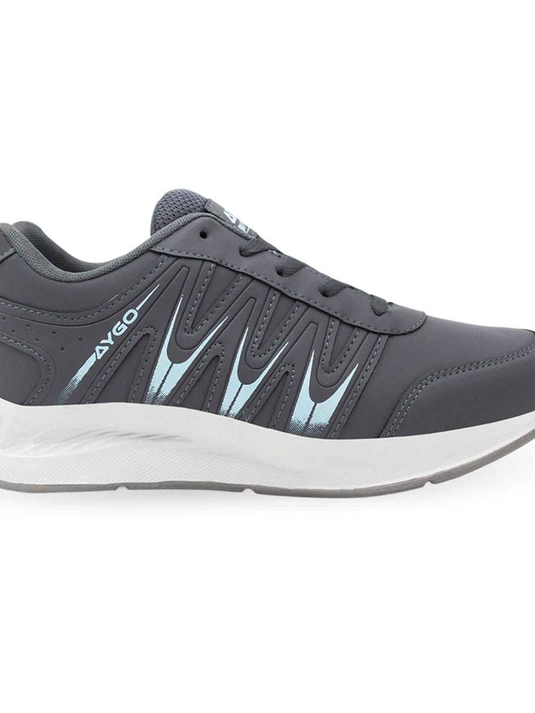 AYGO Men Running Non-Marking Lace-Ups Sports Shoes thumbnail 6