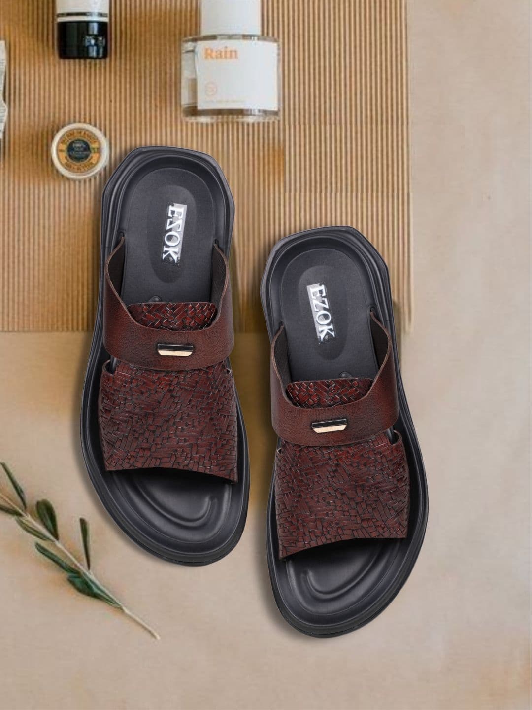 EZOK Men Leather Comfort Sandals - view 1