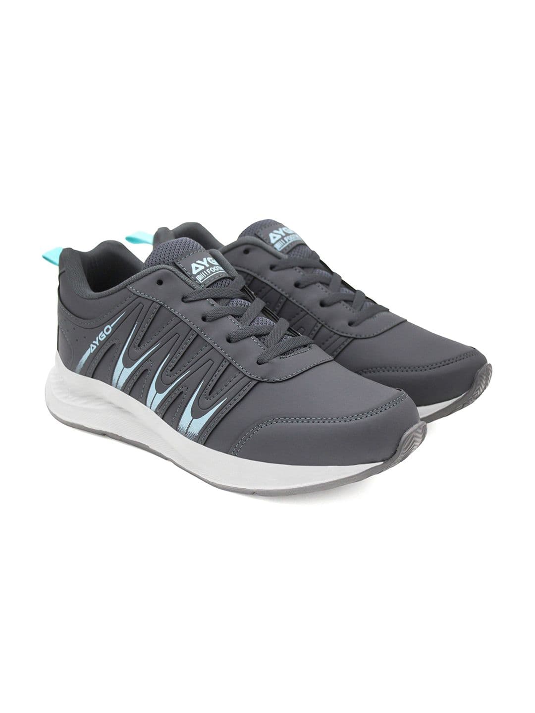 AYGO Men Running Non-Marking Lace-Ups Sports Shoes thumbnail 2