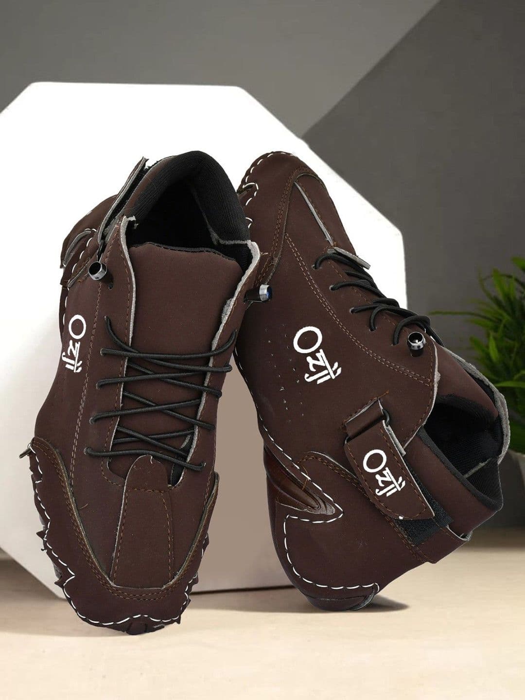 OZJI Men Basketball High-Top Lace-Ups Non-Marking Shoes - view 1