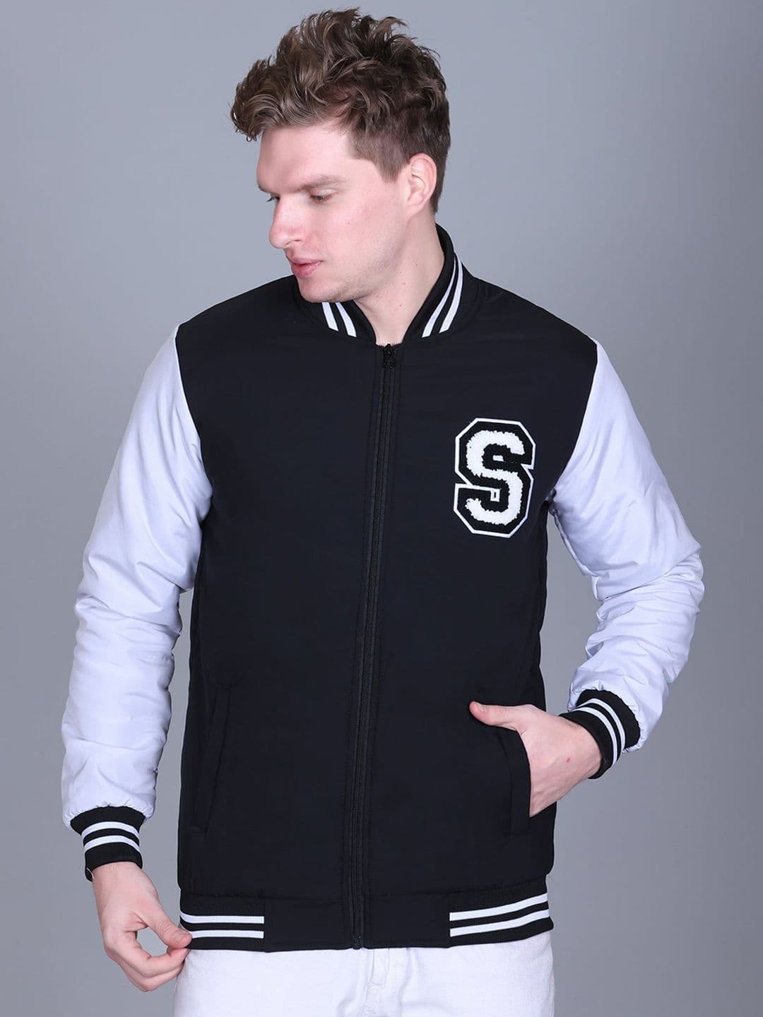 SANHOK Men Lightweight Bomber Jacket - view 1