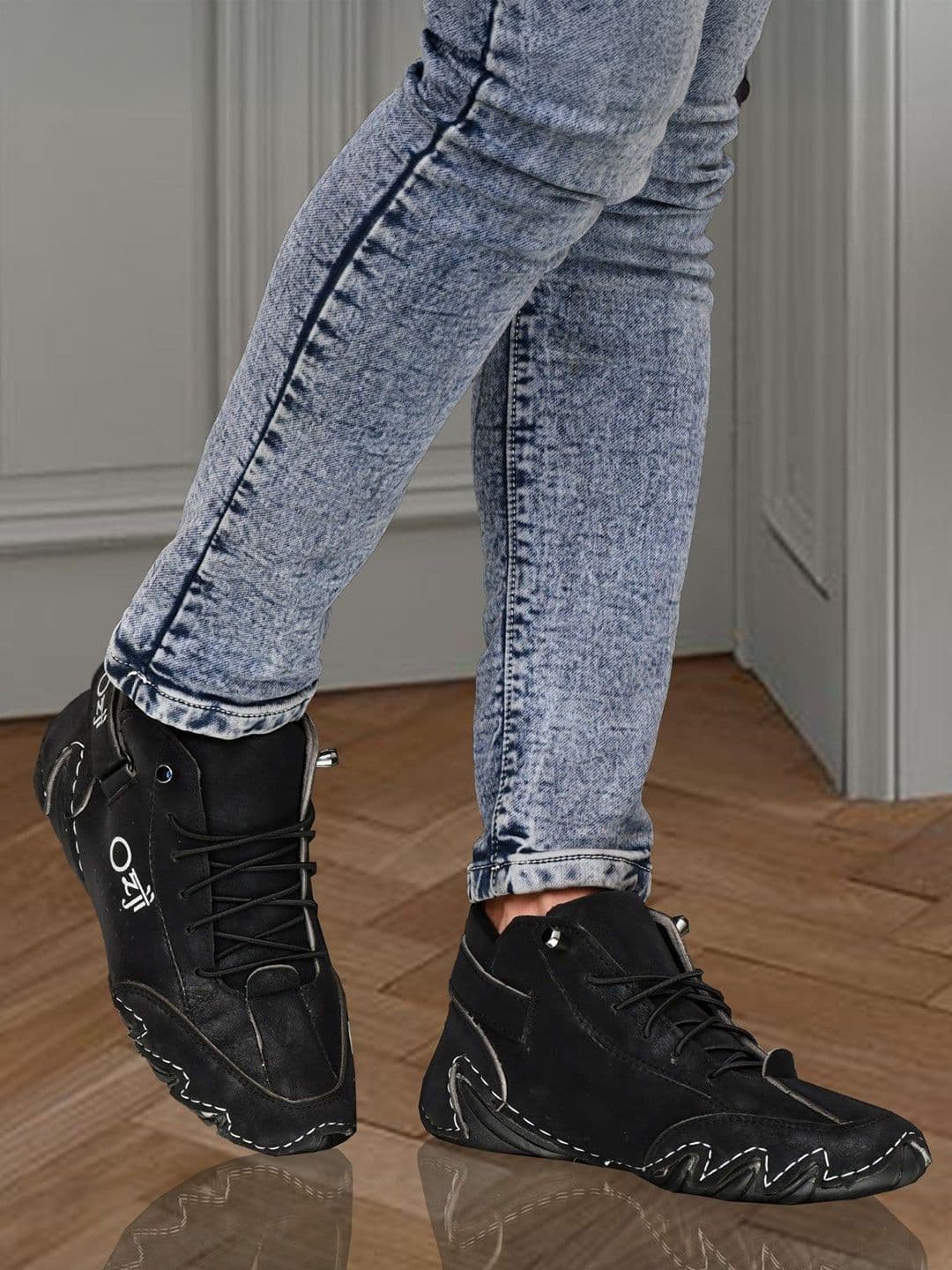 OZJI Men Basketball Lace-Ups Non-Marking Shoes thumbnail 7