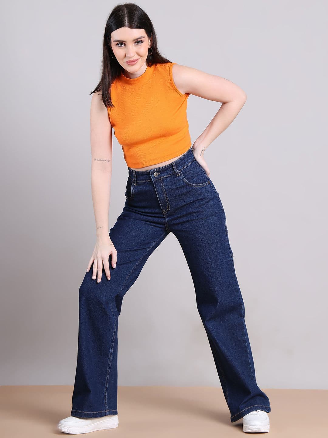 PUELLA Women Straight Fit High-Rise Stretchable Jeans thumbnail 4