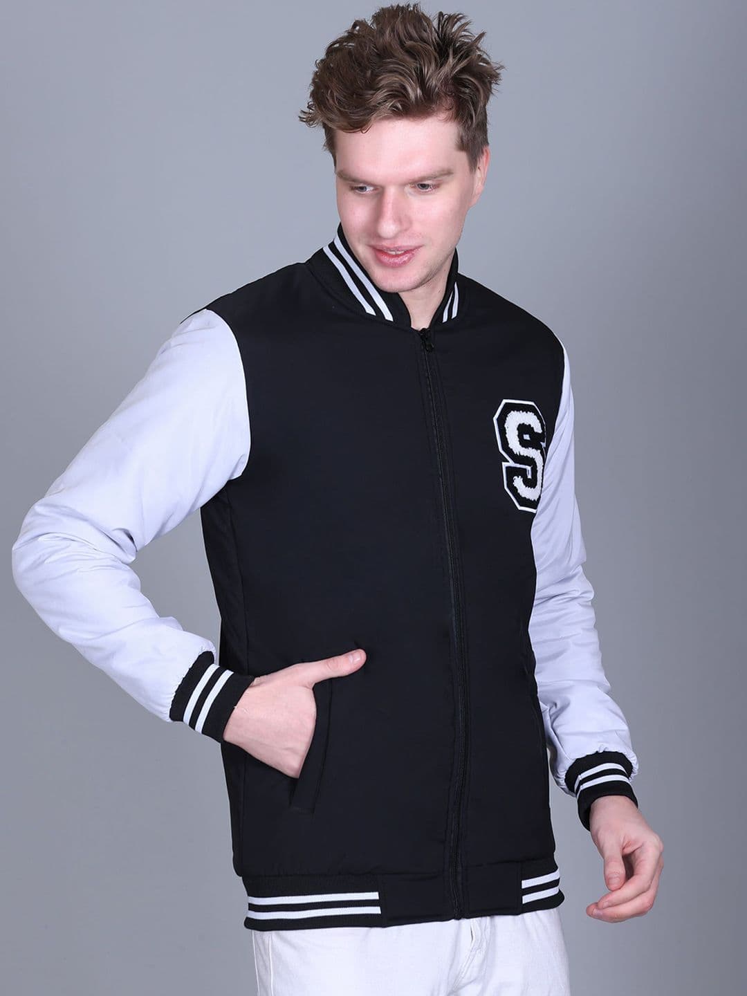 SANHOK Men Lightweight Bomber Jacket thumbnail 7