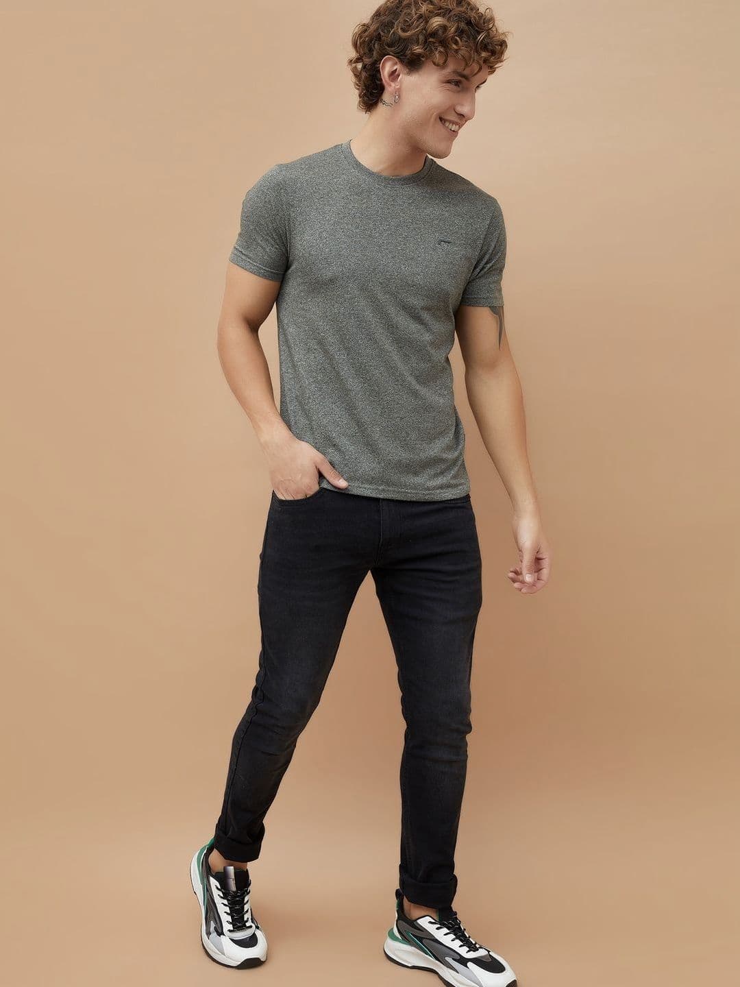 Fame Forever by Lifestyle Round Neck Cotton T-shirt thumbnail 4