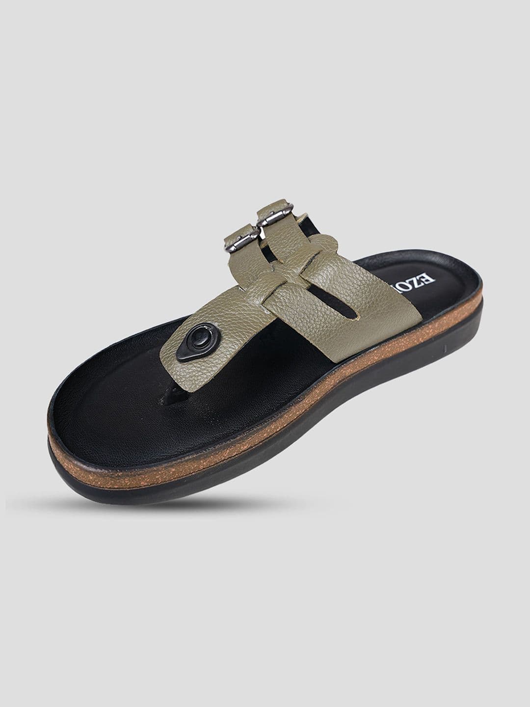 EZOK Men Leather Comfort Durable Sandals thumbnail 7
