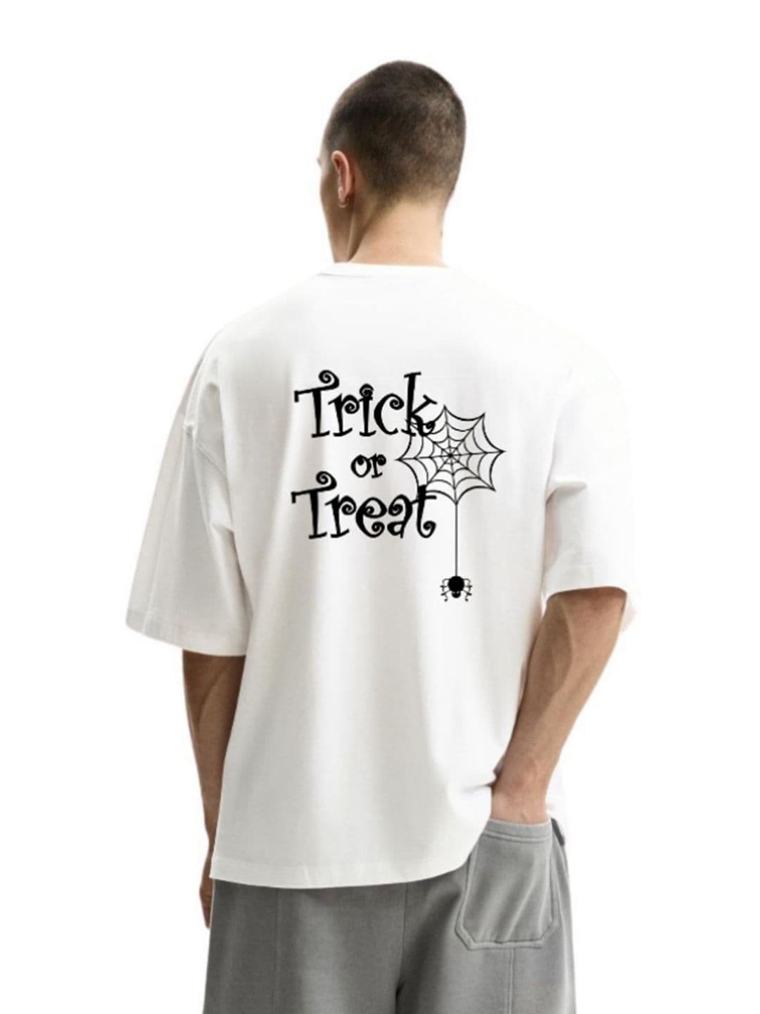 Fashnobic Typography Printed Oversize Cotton T-shirt thumbnail 2