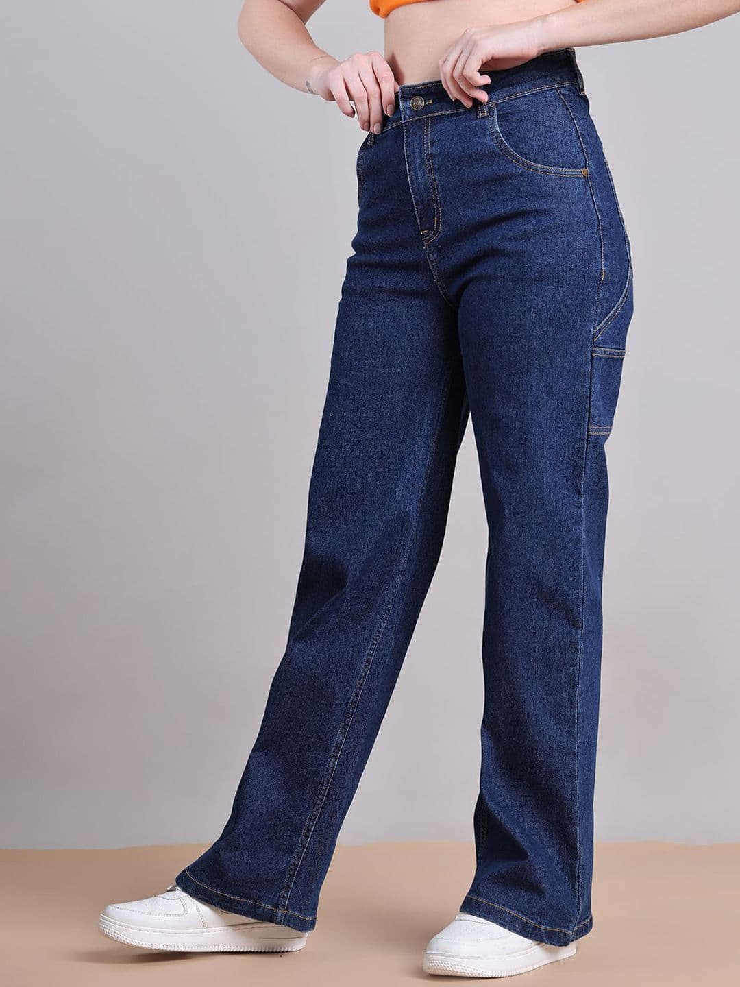 PUELLA Women Straight Fit High-Rise Stretchable Jeans thumbnail 6