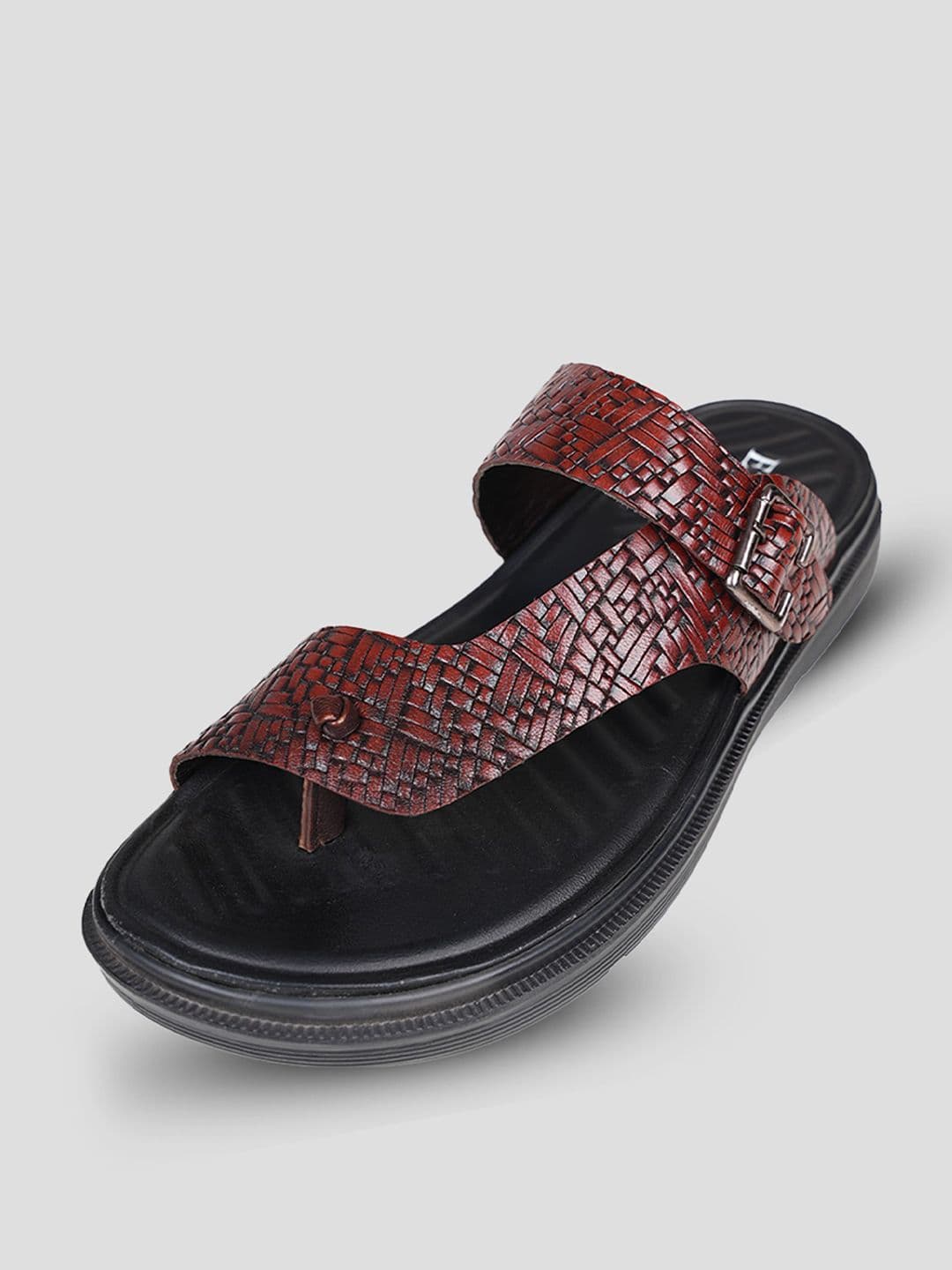 EZOK Men Leather Buckle Comfort Sandals thumbnail 3
