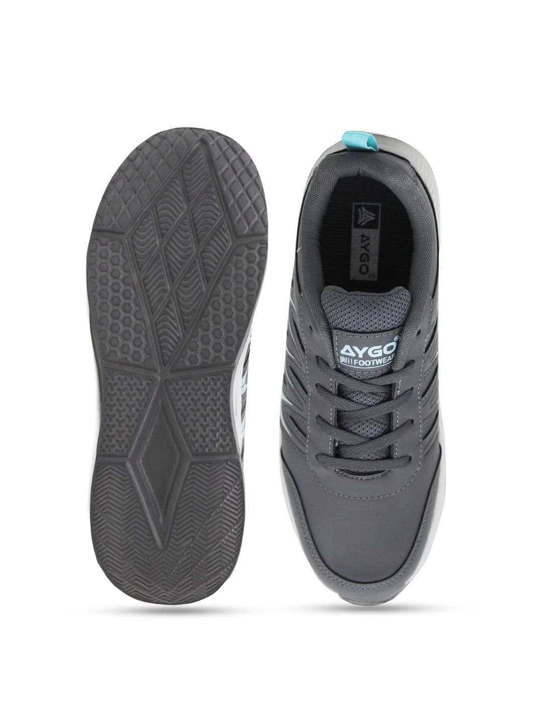 AYGO Men Running Non-Marking Lace-Ups Sports Shoes thumbnail 3