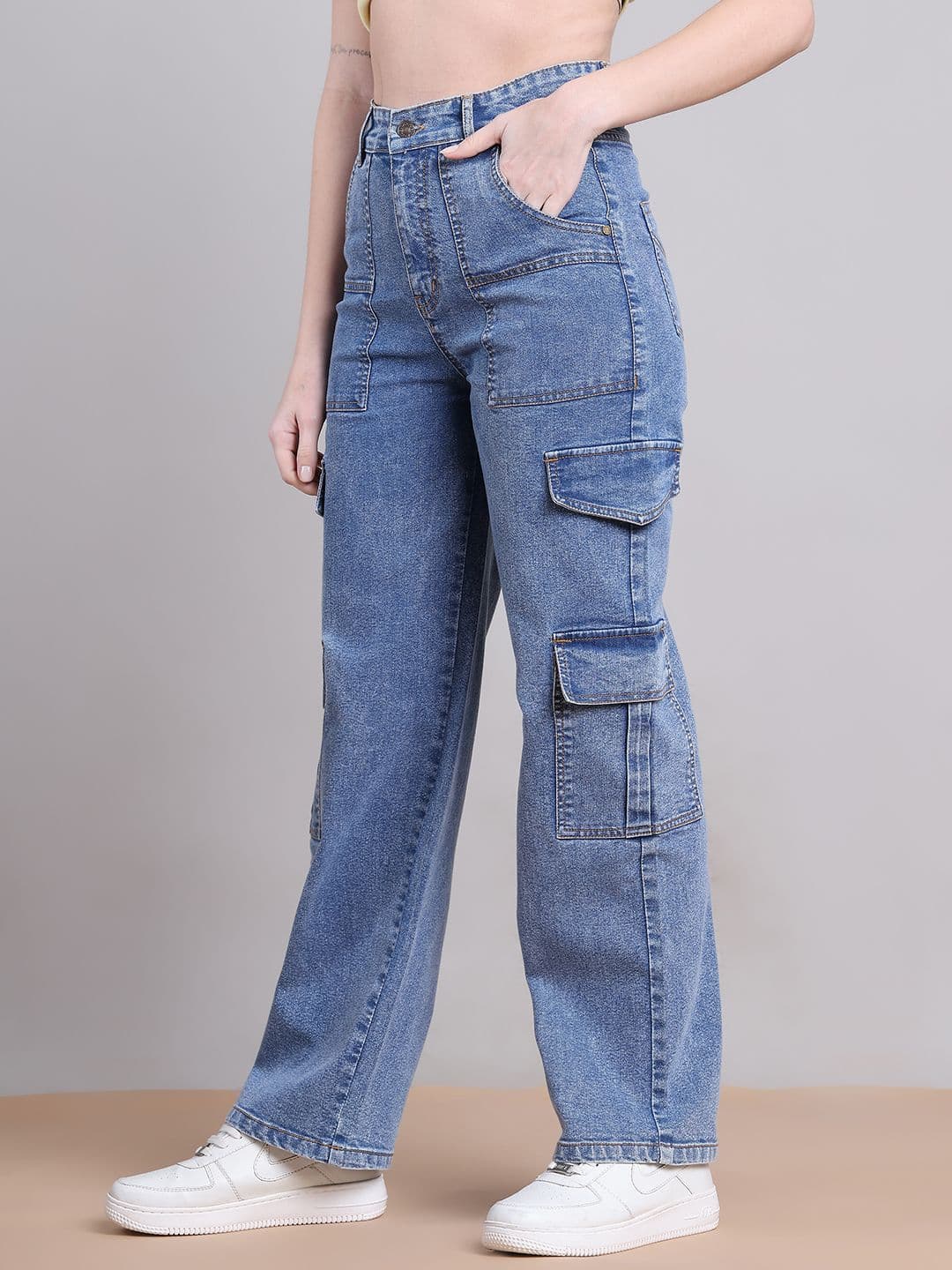 PUELLA Women Straight Fit High-Rise Light Fade Jeans thumbnail 2