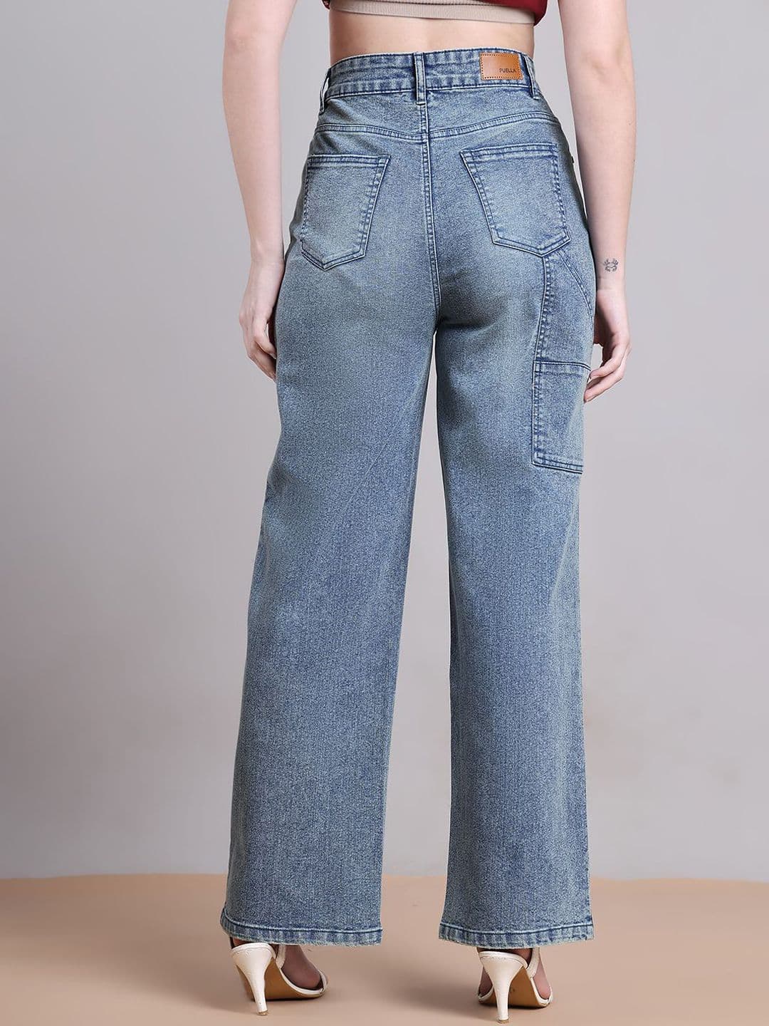 PUELLA Women Straight Fit High-Rise Stretchable Jeans thumbnail 2