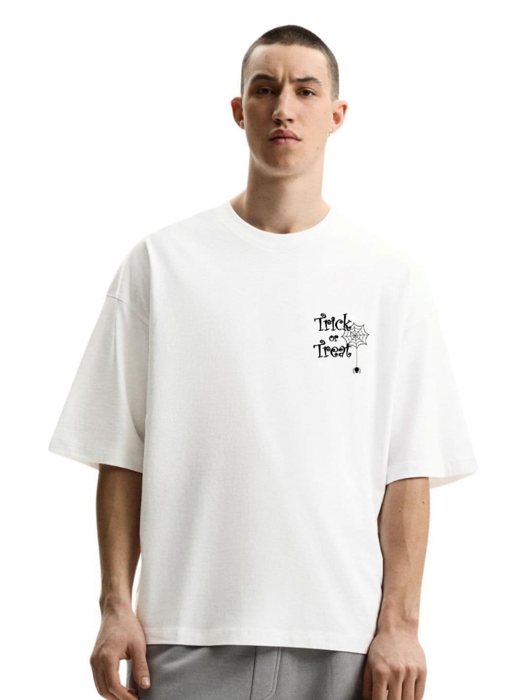 Fashnobic Typography Printed Oversize Cotton T-shirt - view 1