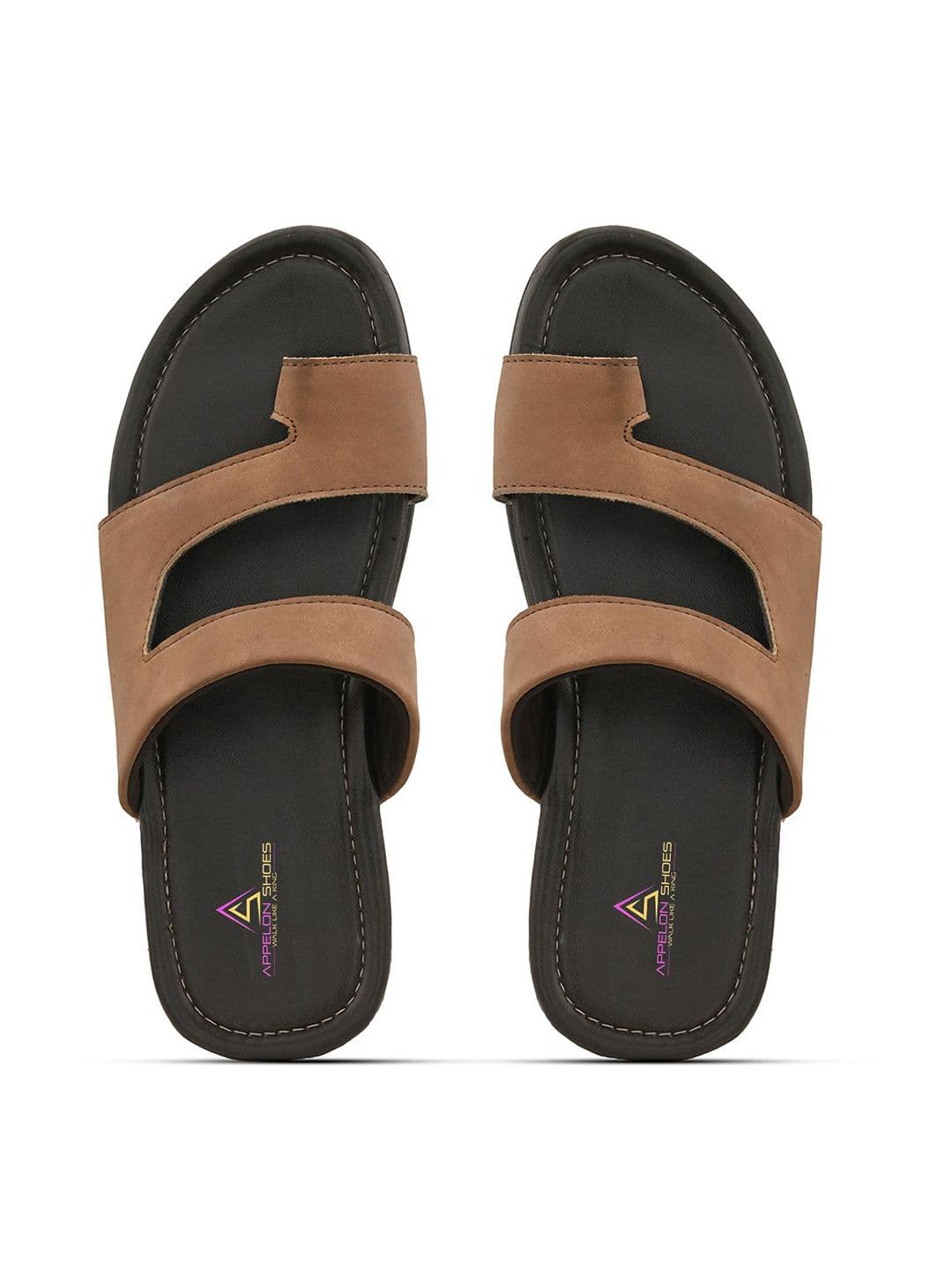 Appelon Men Solid Slip On Comfort Sandals thumbnail 3