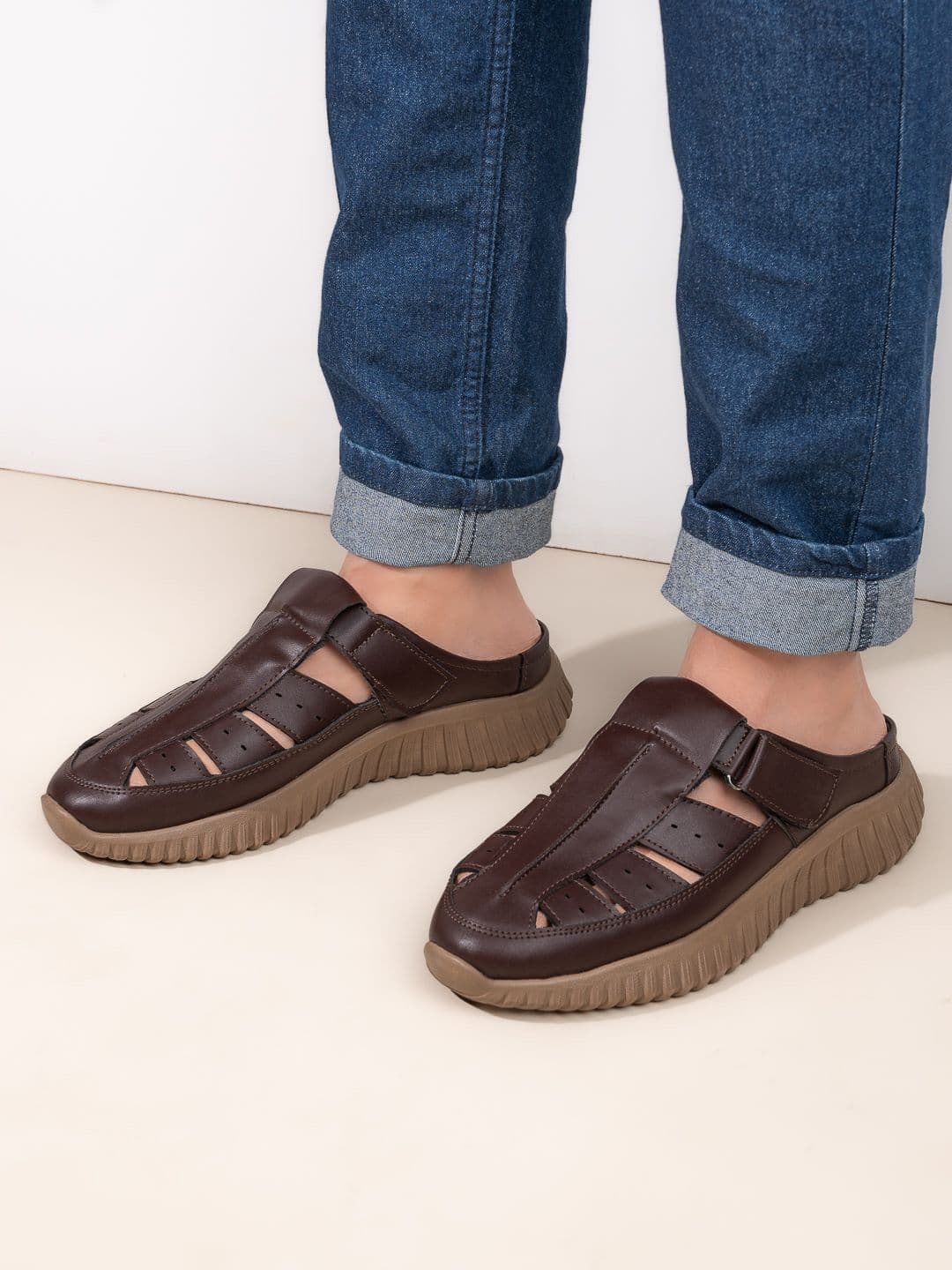 The Roadster Men Casual Synthetic Leather Fisherman Sandals - view 1