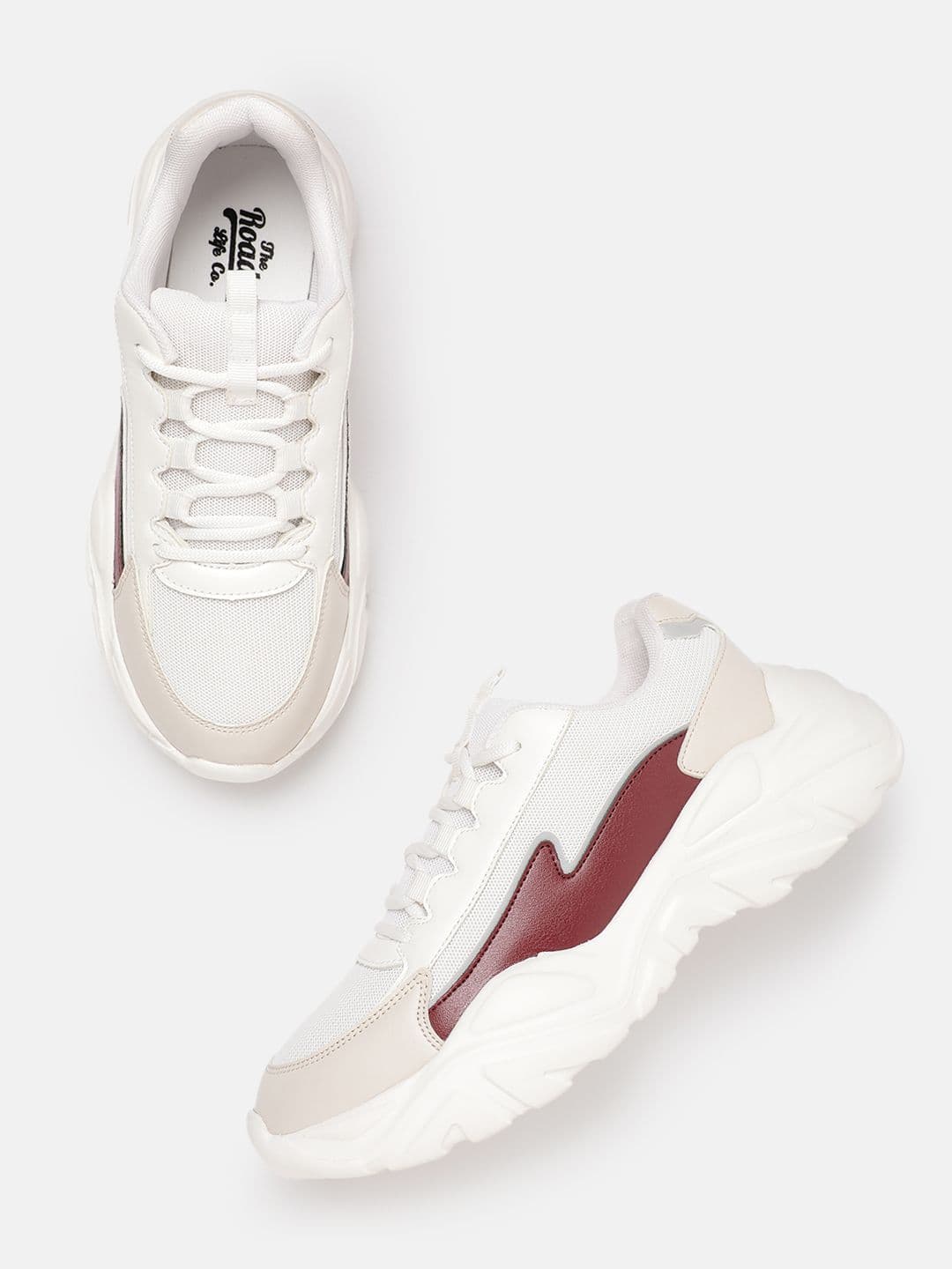 The Roadster Life Co. Women Colourblocked Chunky Sole Sneakers thumbnail 6