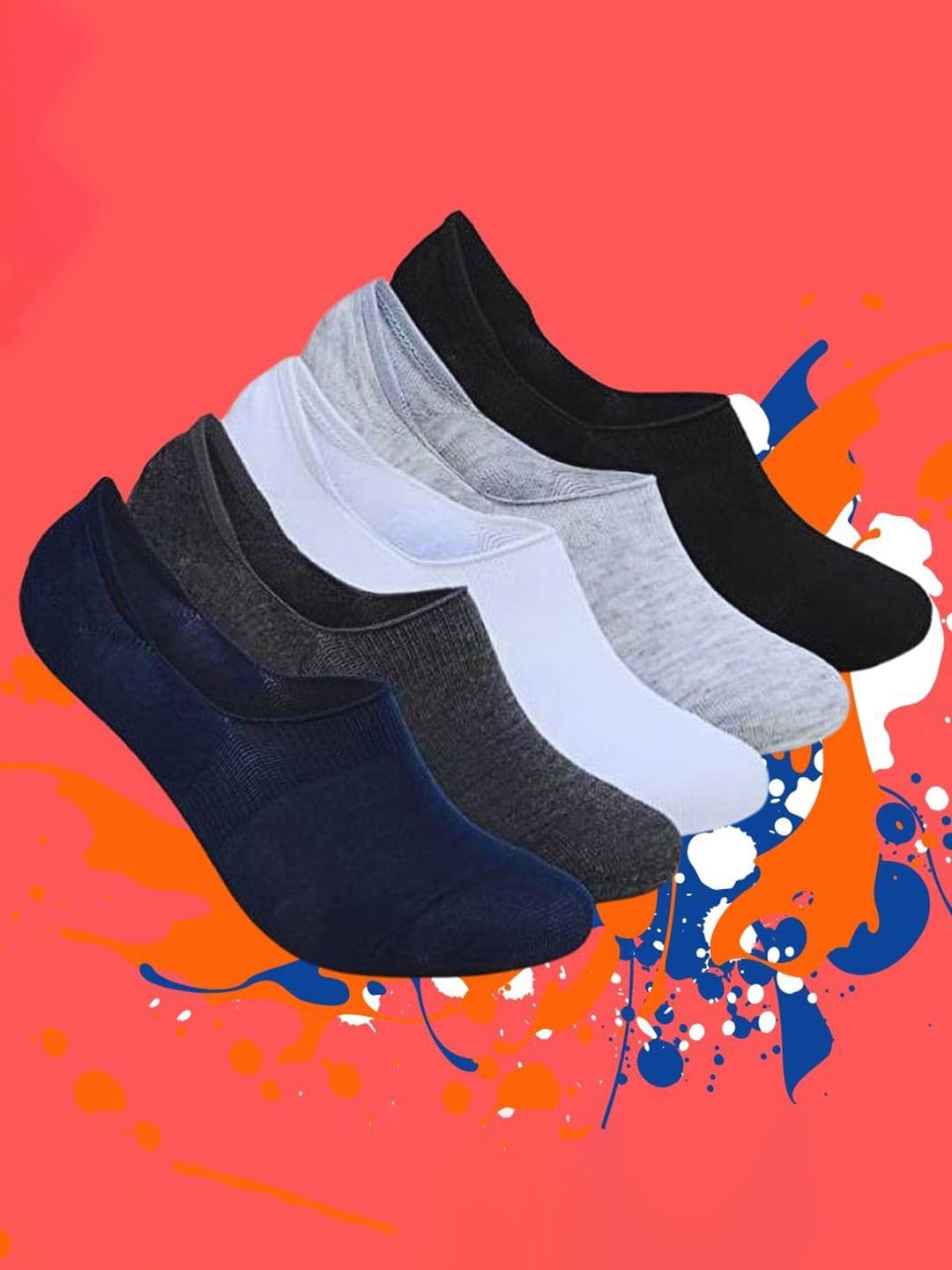 MJE Pack Of 5 Shoe Liners Socks - view 1