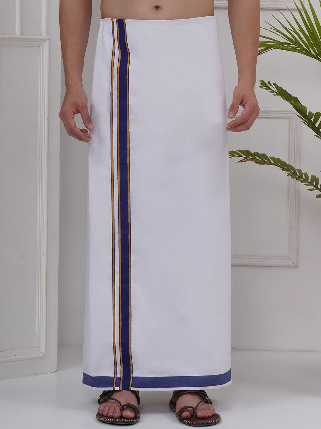 Sethukrishna Mens Regular Cotton Dhoti